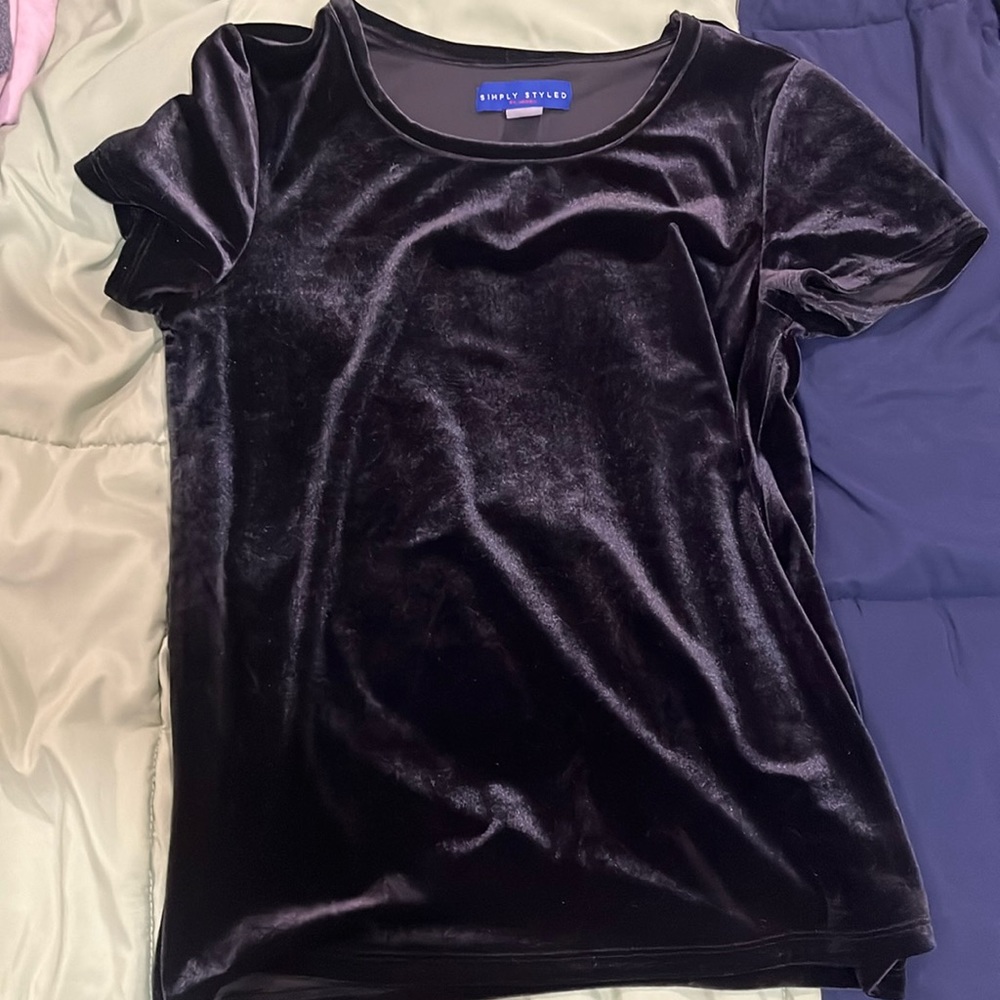 Black velvet top kids